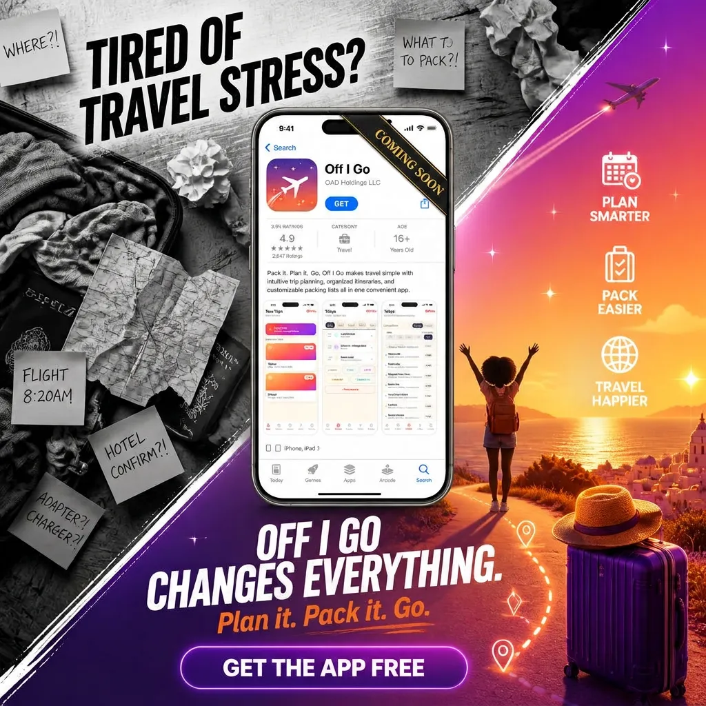 Off I Go — Travel App Concept