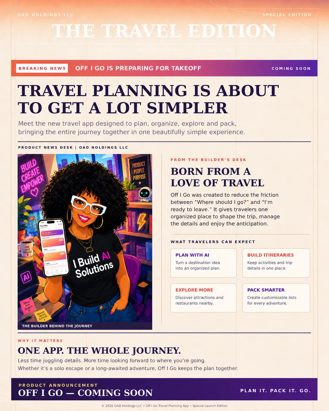 Off I Go — Newsletter