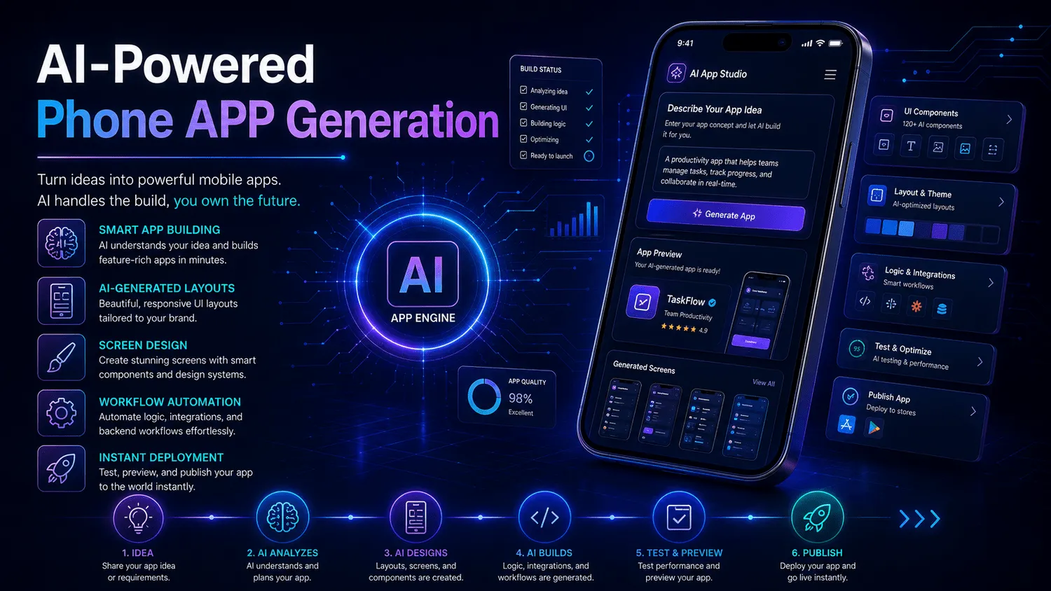 AI-Powered Phone App Generation