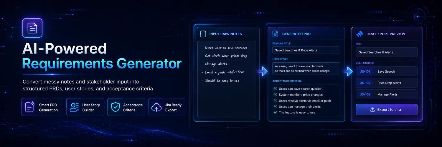 AI-Powered Requirements Generator